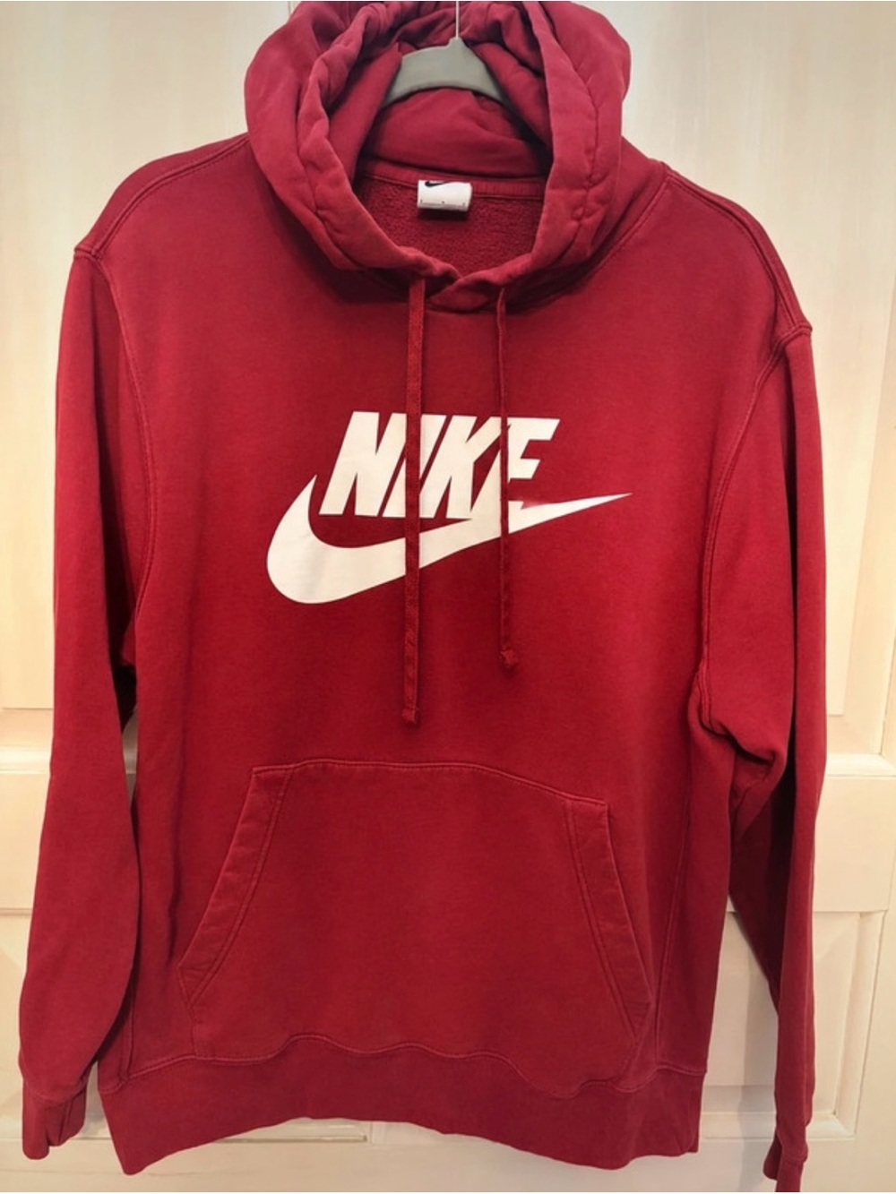 Nike Hoodie pullover - Size Mens Large - Maroon/Red